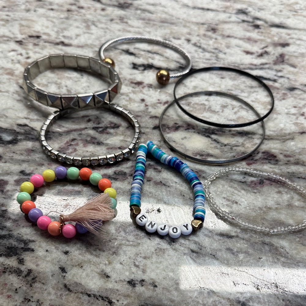 Colorful Beaded Bracelet Set